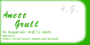 anett grull business card